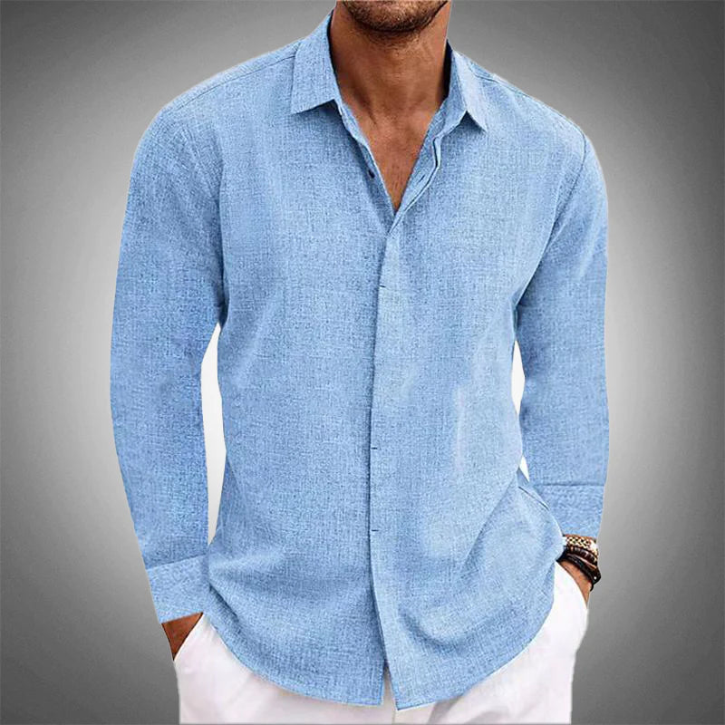 Chemise en lin luxueuse