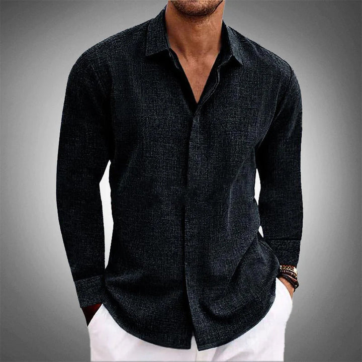 Chemise en lin luxueuse