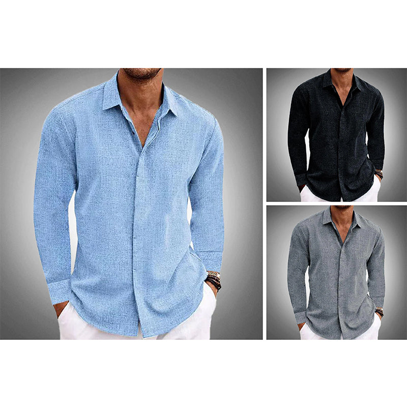 Chemise en lin luxueuse