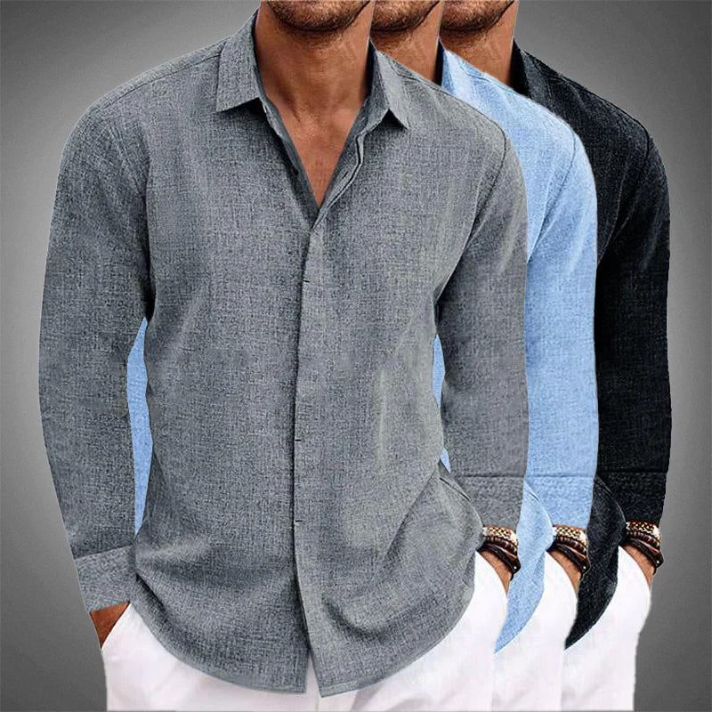 Chemise en lin luxueuse