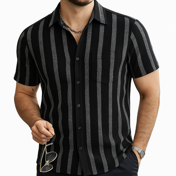 chemise en lin rayée Castello